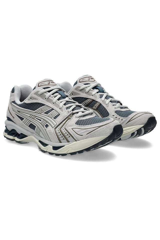 GEL-KAYANO-14-Synthetic-Leather-Unisex-Sports-Shoes---Ironclad/Cloud-Grey