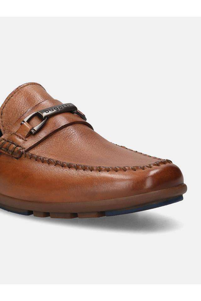 Buy Bugatti Cognac Leather Slip-on Men's Casual Shoes Shoppers Stop
