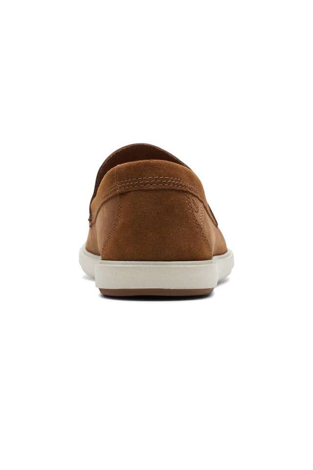 Buy Clarks Tan Bratton Loafer Nubuck Low Tops Slip-on Men's