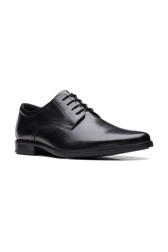 Buy Clarks Black Leather Low Tops Lace Up Mens Derby Shoes