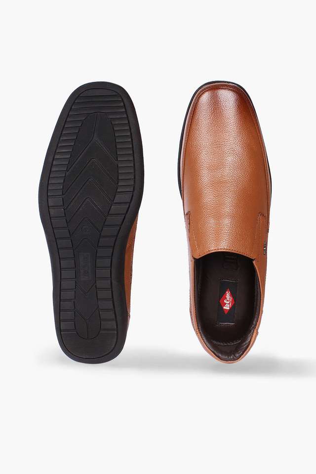 Buy Lee Cooper Beige Leather Slip-on Men's Formal Shoes Shoppers