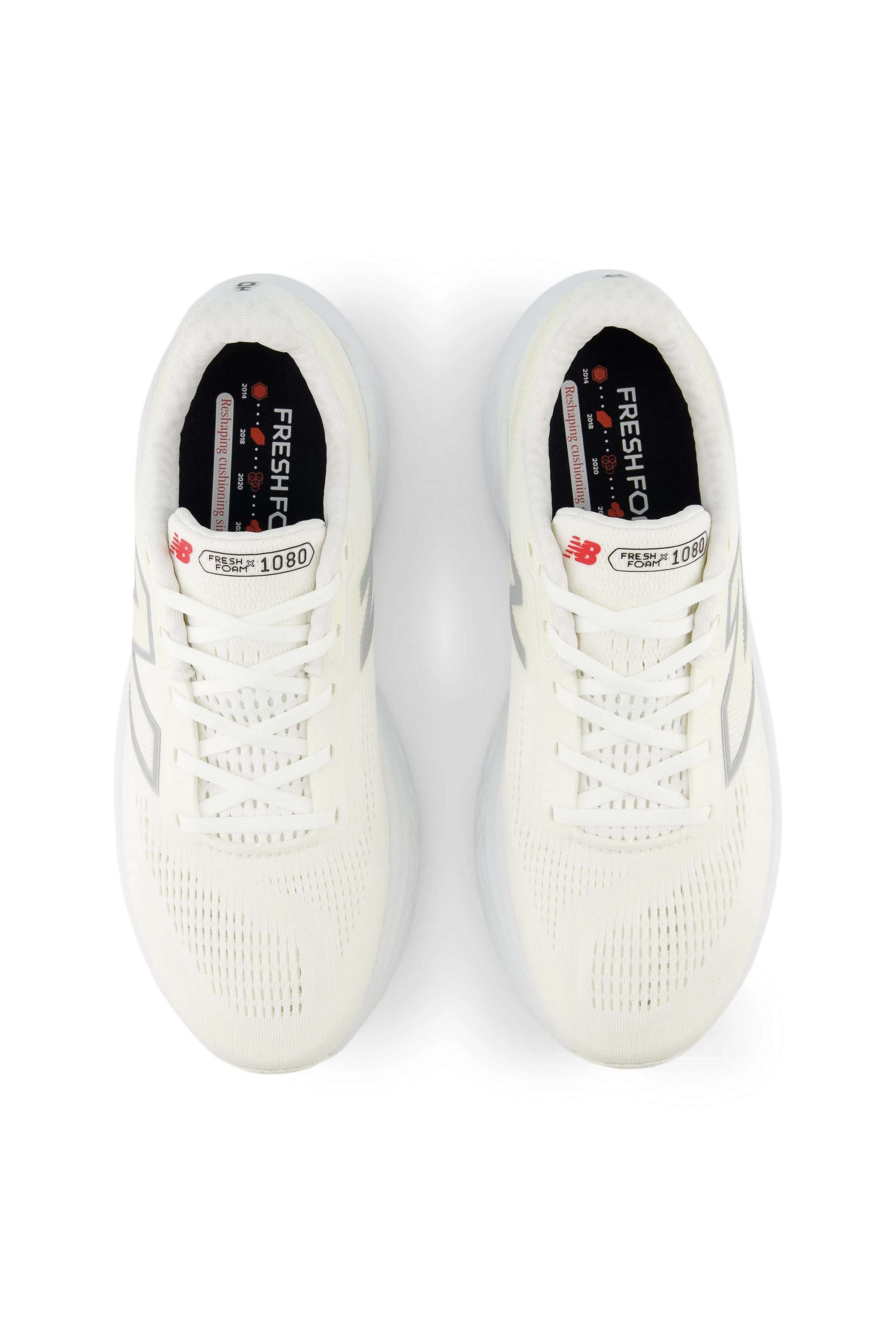 Buy New Balance White Fresh Foam X 1080 V14 Synthetic Mesh Mid