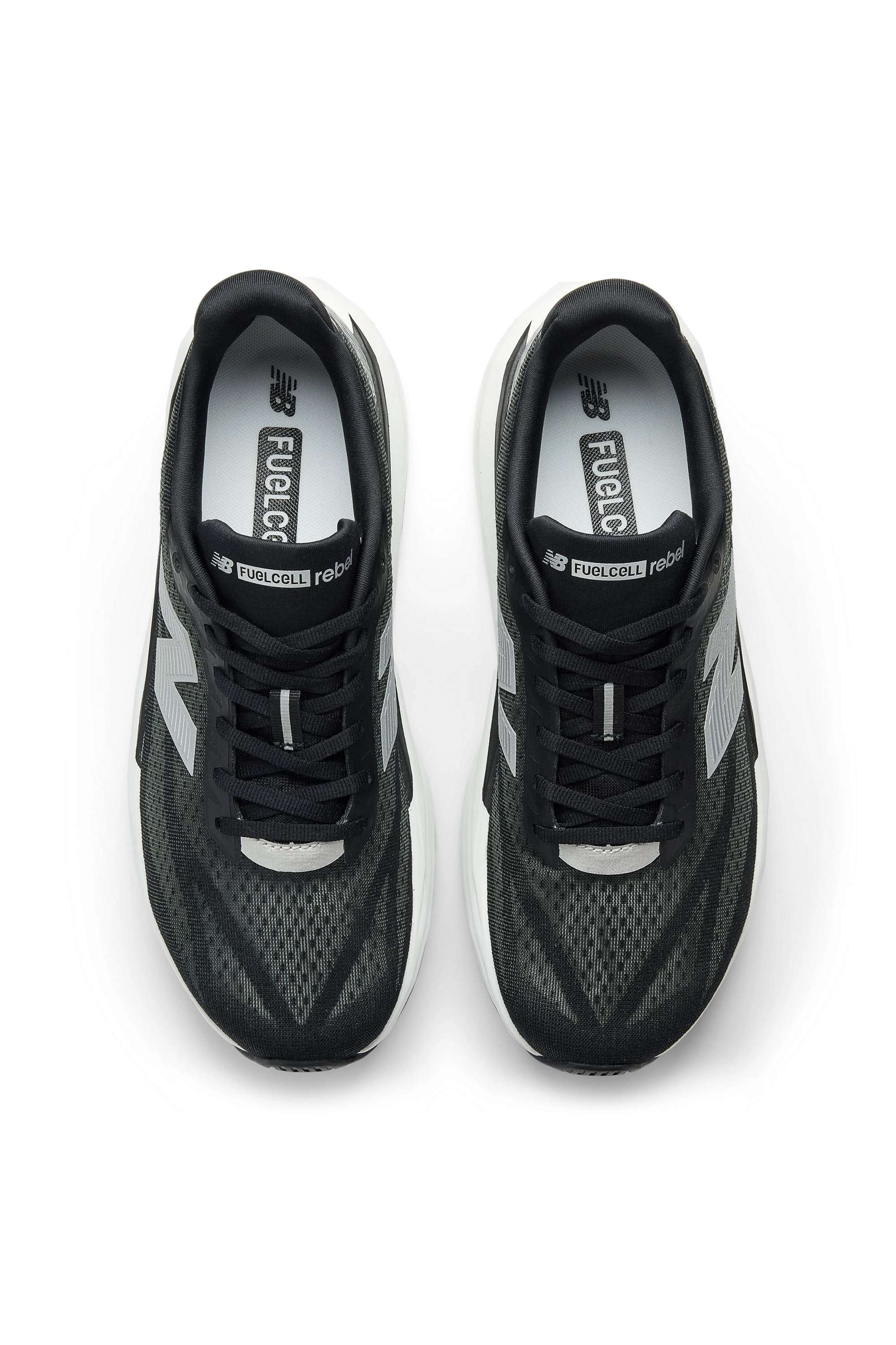 Buy New Balance Black FuelCell Rebel V5 Synthetic Mesh Mid Tops