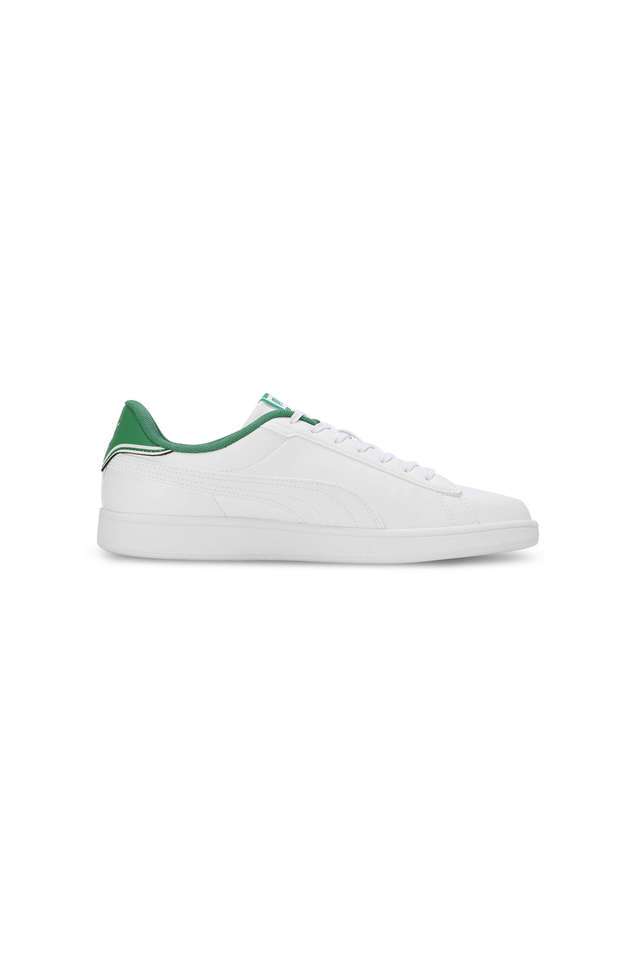 Buy Puma White Smash Pop Synthetic Low Tops Lace Up Men's Sneakers