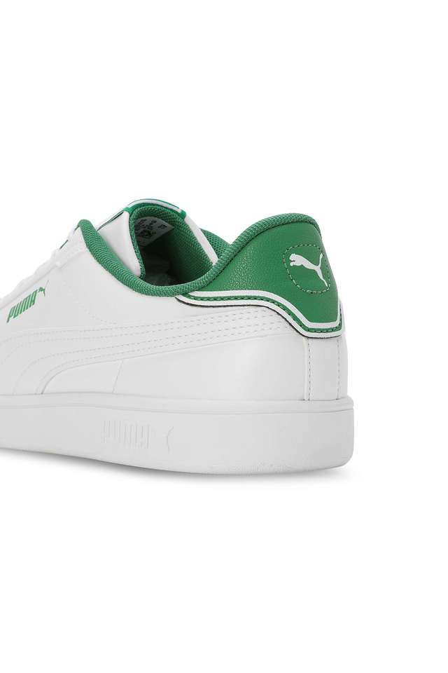 Buy Puma White Smash Pop Synthetic Low Tops Lace Up Men's Sneakers