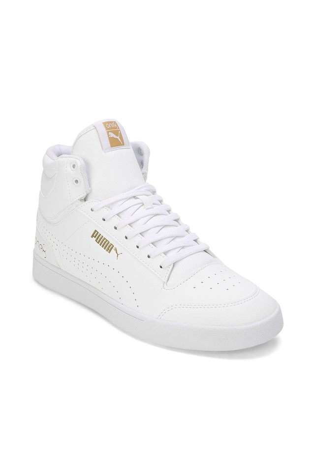 Buy Puma White Shuffle Mid One8 Better V3 Synthetic Lace Up Men's