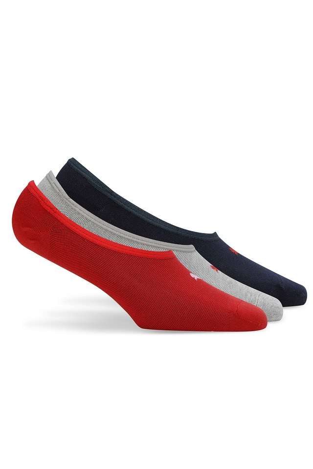 Solid-Cotton-Unisex-No-Show-Socks---Pack-of-3