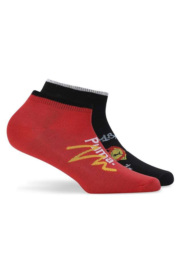 Graphic-Print-Blended-Unisex-Ankle-Socks---Pack-of-2