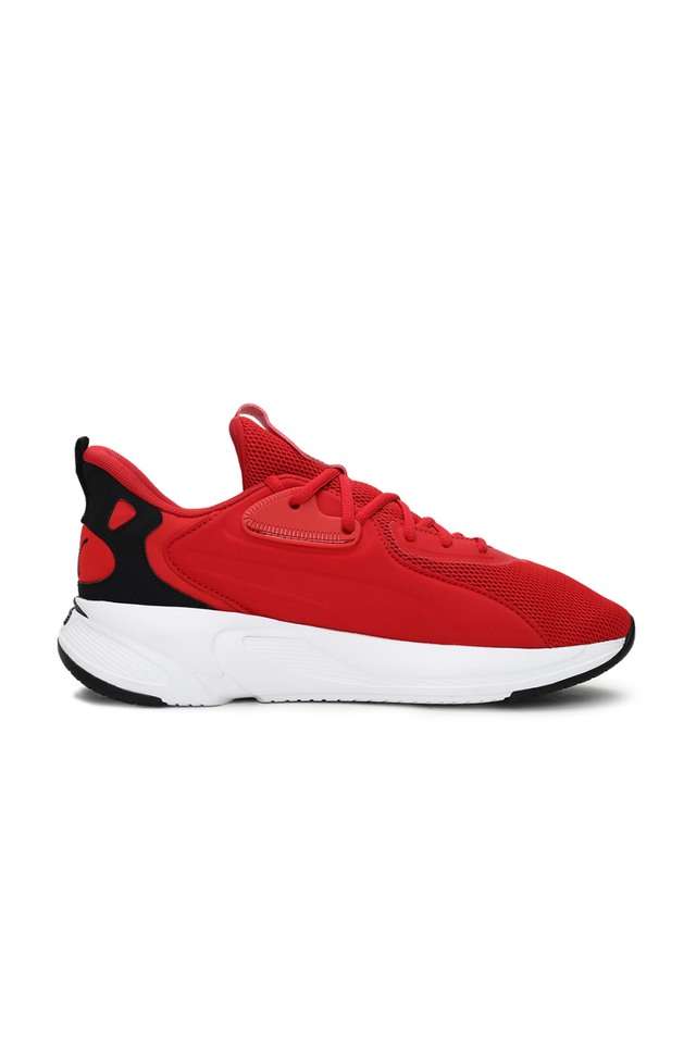 Buy Puma red Textile Softride Premier One8 Low Boot Lace Up Mens