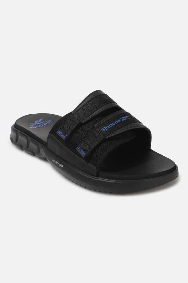 Slippers Reebok Flip Flops Uk Buy Reebok Black Synthetic Slip-on