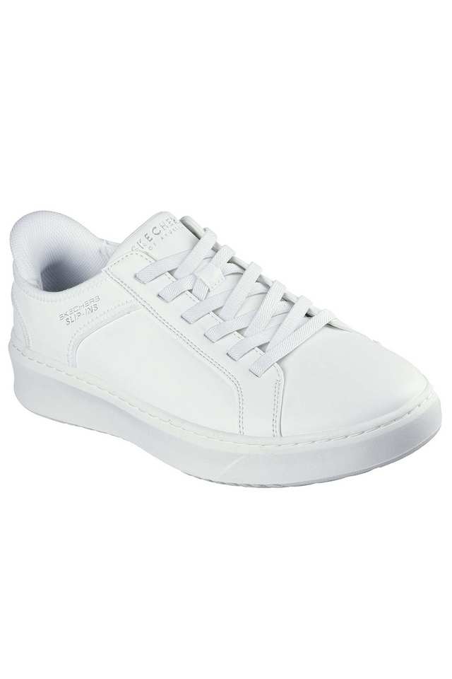 Buy Skechers White Court Break Double Vented Blended Slip-on