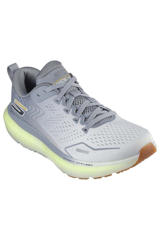Buy Skechers Grey Go Run Ride 11 Mesh Lace Up Men Sports