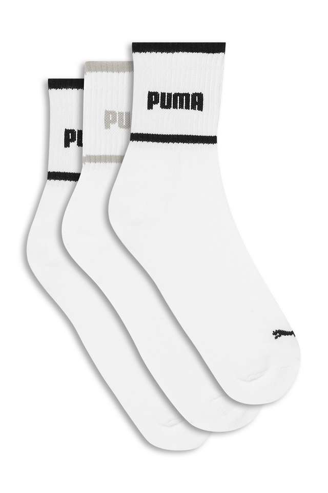 Buy Puma White Cotton Men's Casual Ankle Socks Pack of