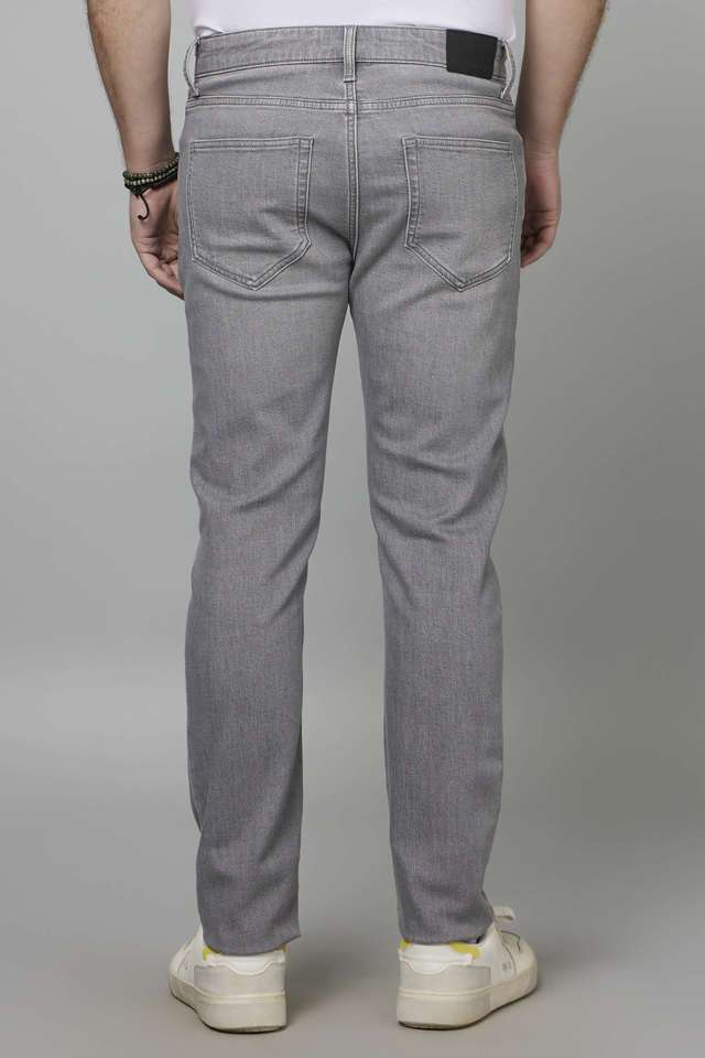 Mid-Wash-Polyester-Cotton-Slim-Fit-Men-s-Jeans