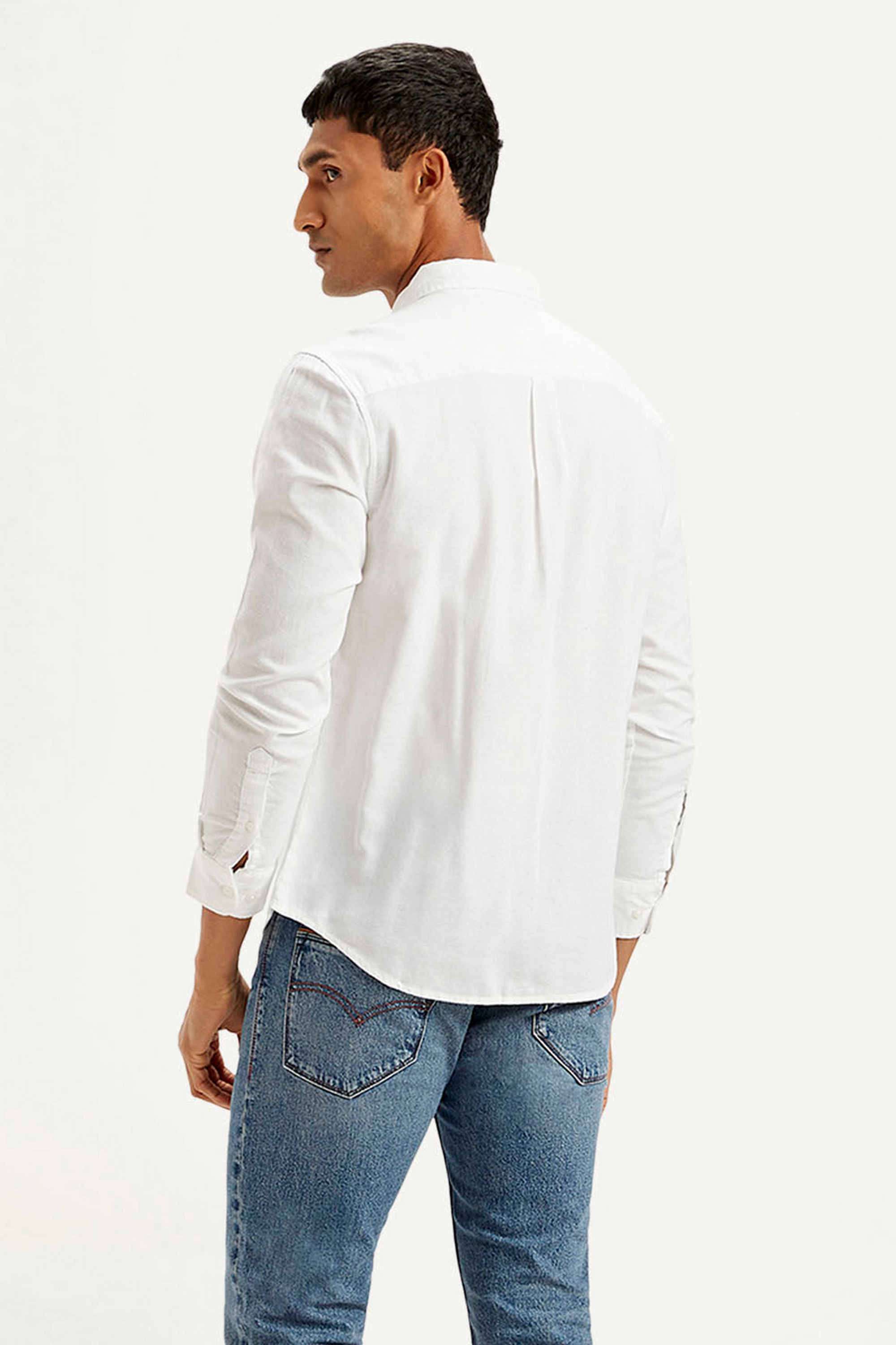 Solid-Cotton-Slim-Fit-Men-s-Shirt