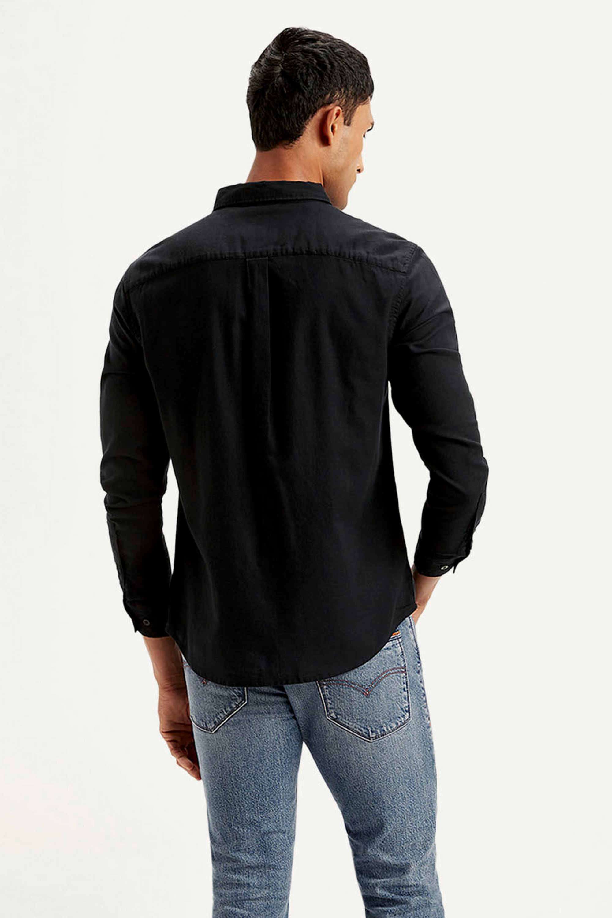 Solid-Cotton-Slim-Fit-Men-s-Shirt