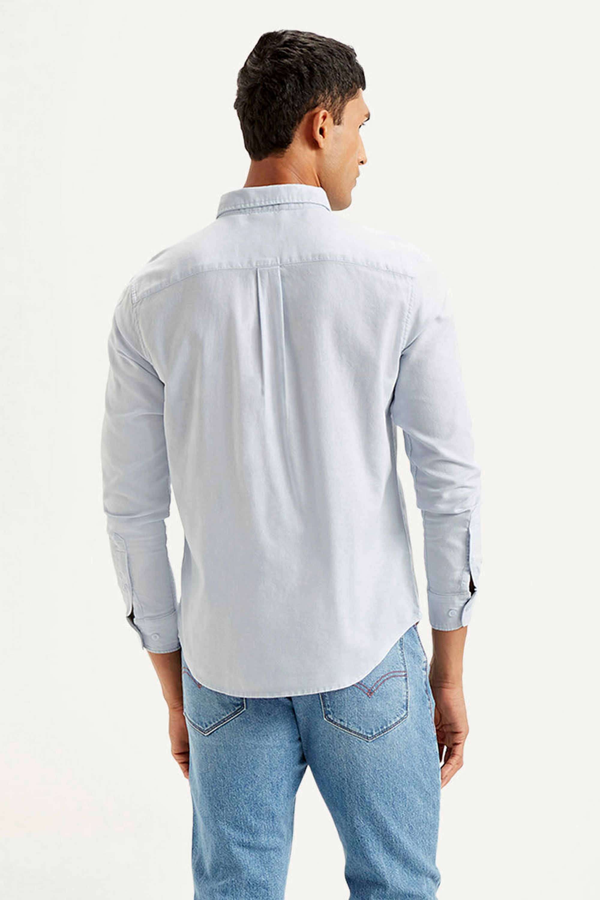 Solid-Cotton-Slim-Fit-Men-s-Shirt