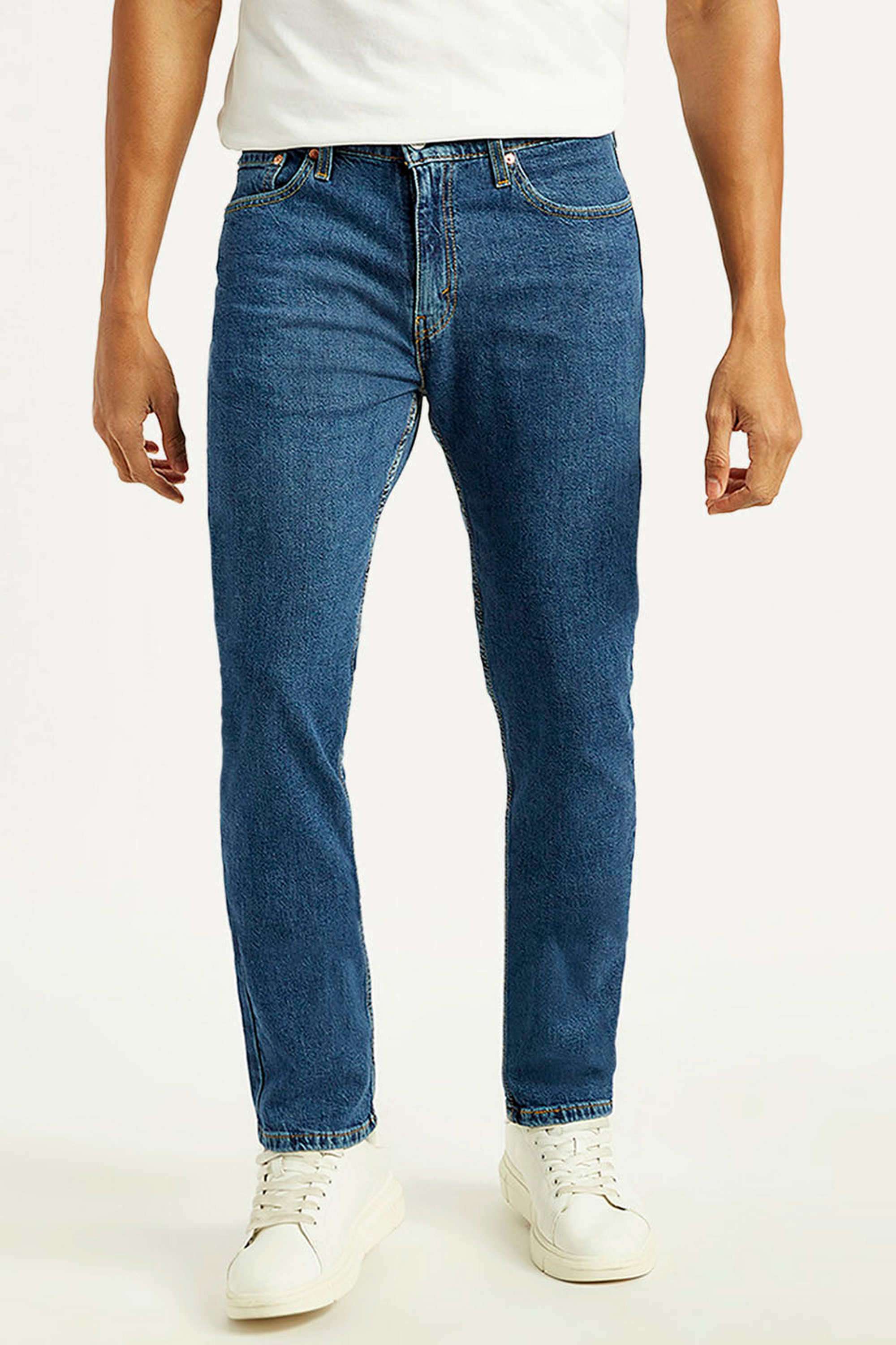 Light-Wash-Cotton-Slim-Fit-Men-s-Jeans