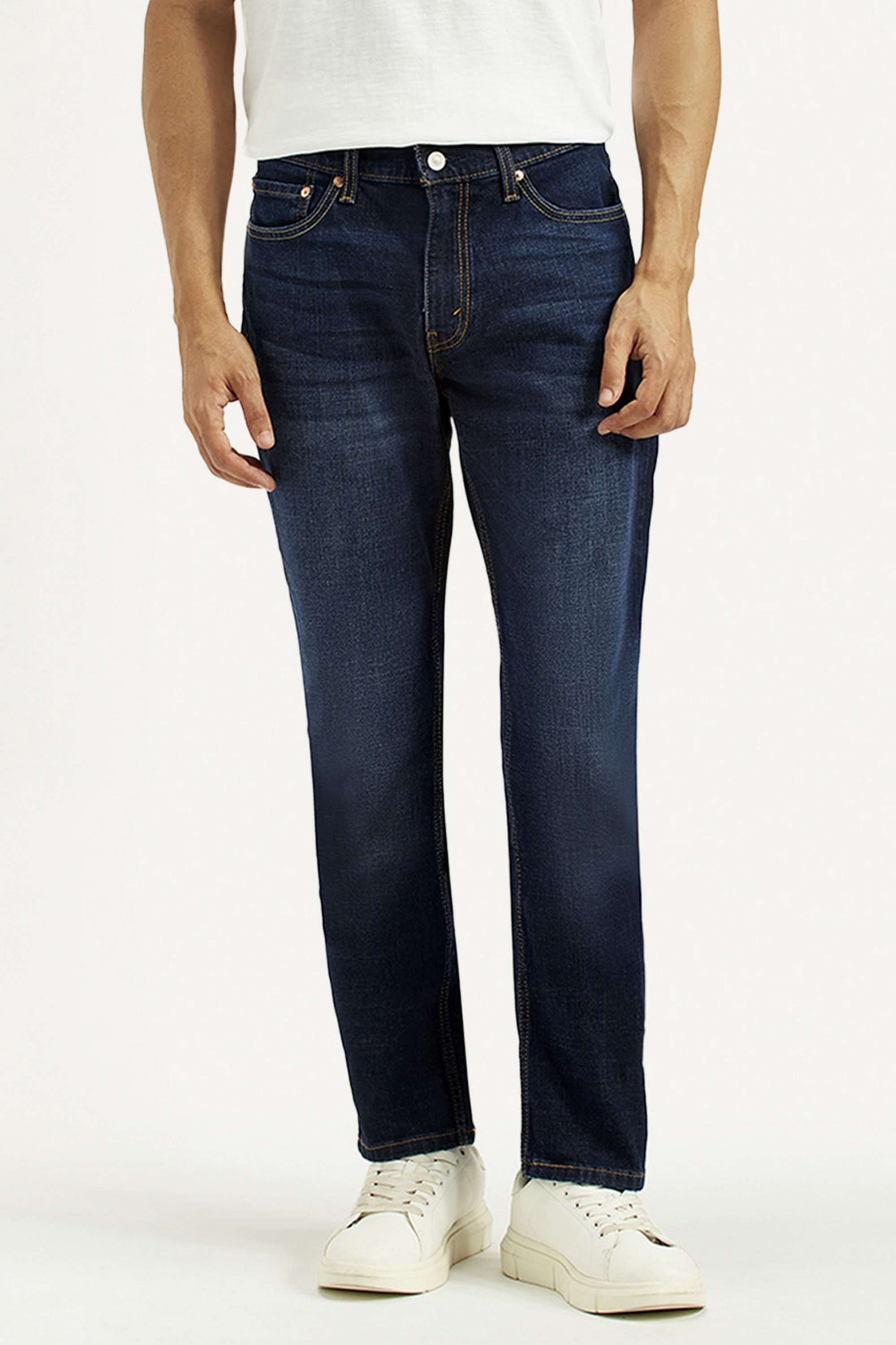 Solid-Cotton-Slim-Fit-Men-s-Jeans