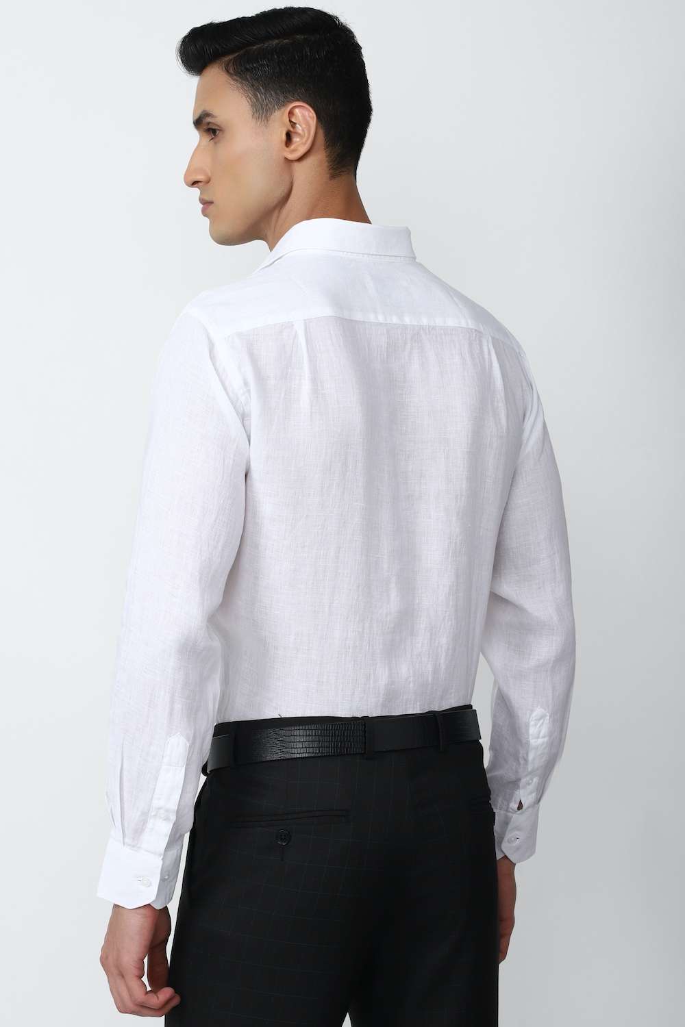 Solid-Linen-Slim-Fit-Men-s-Formal-Wear-Shirt