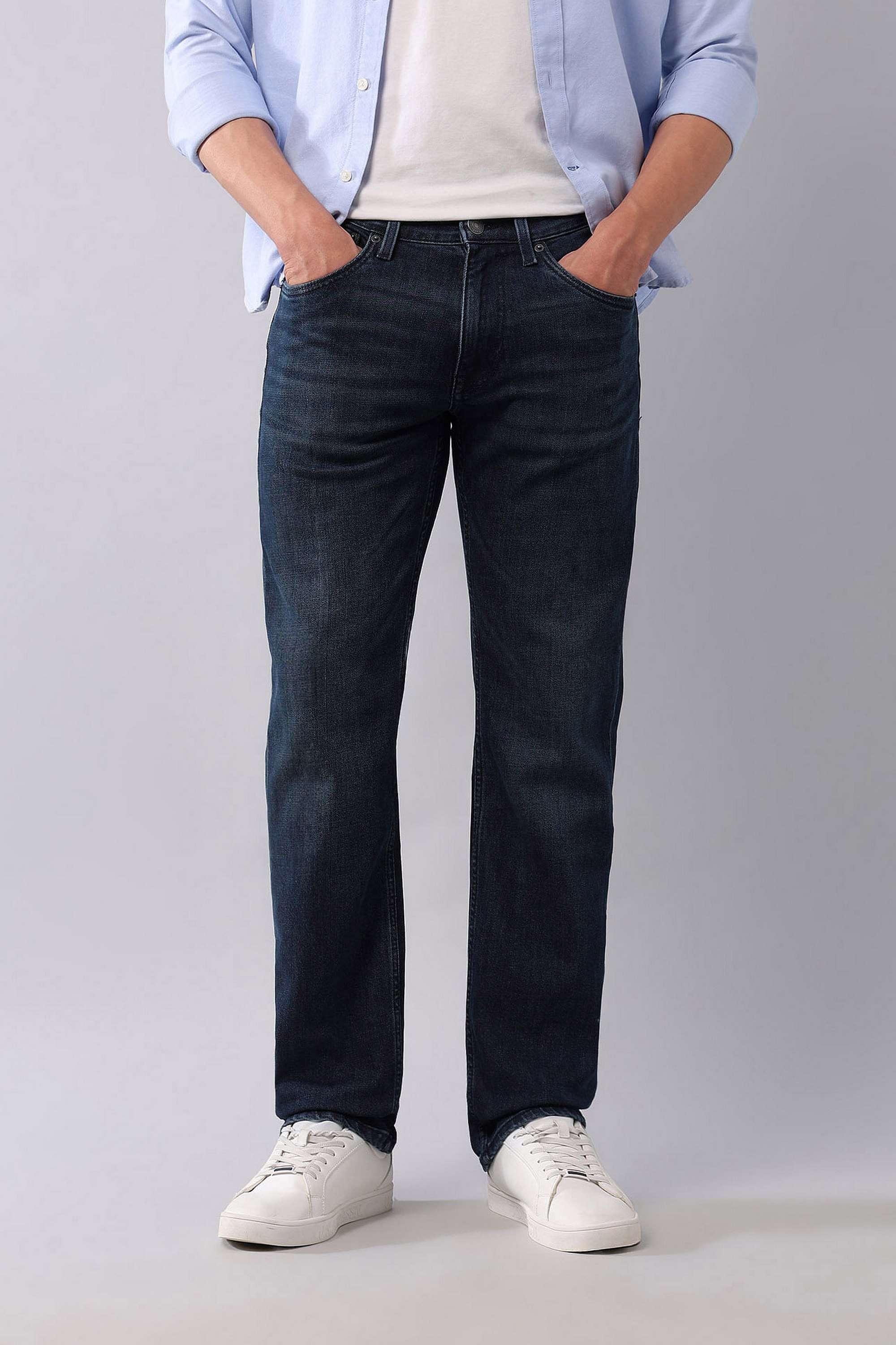 Dark-Wash-Cotton-Straight-Fit-Men-s-Jeans