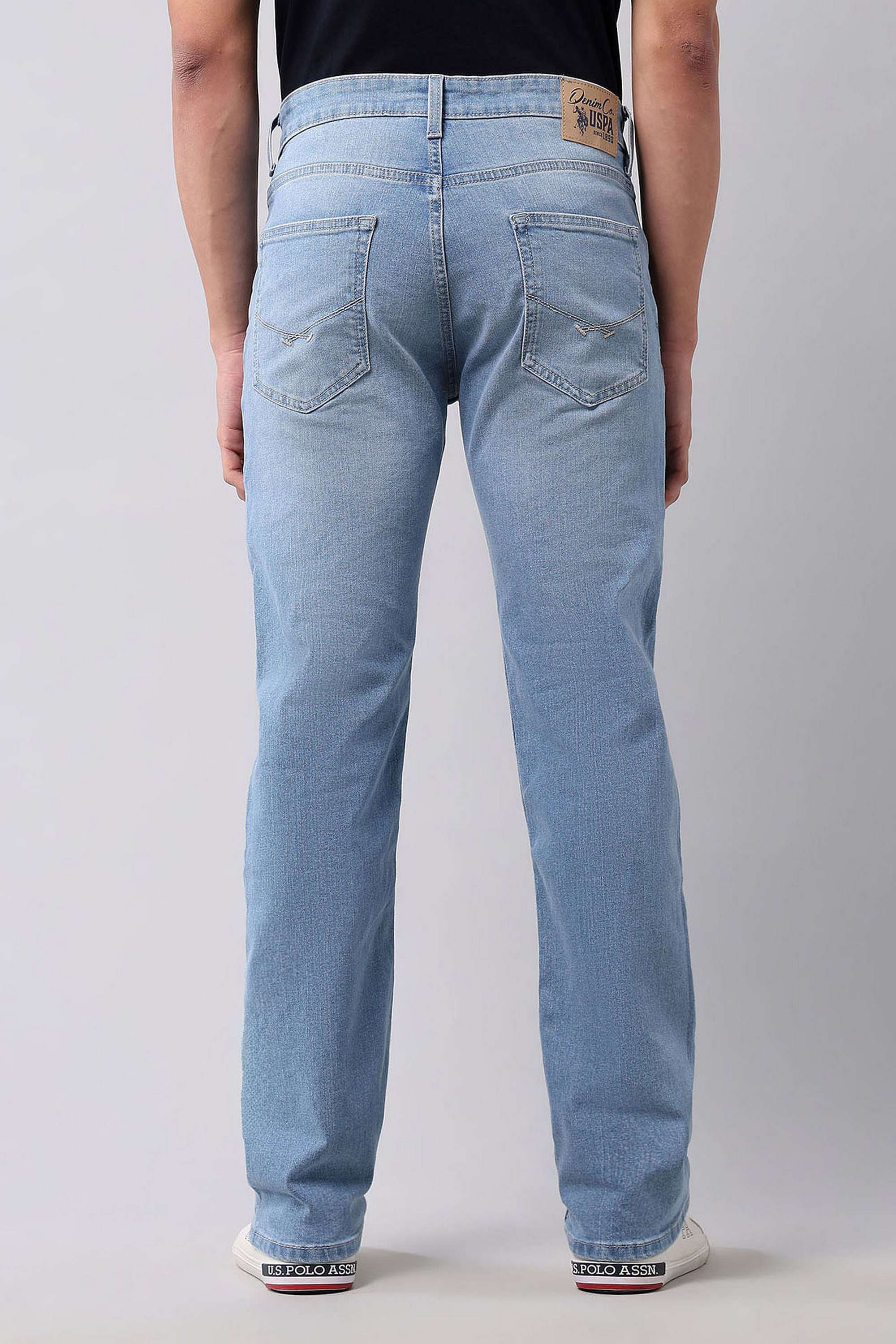 Light-Wash-Cotton-Straight-Fit-Men-s-Jeans