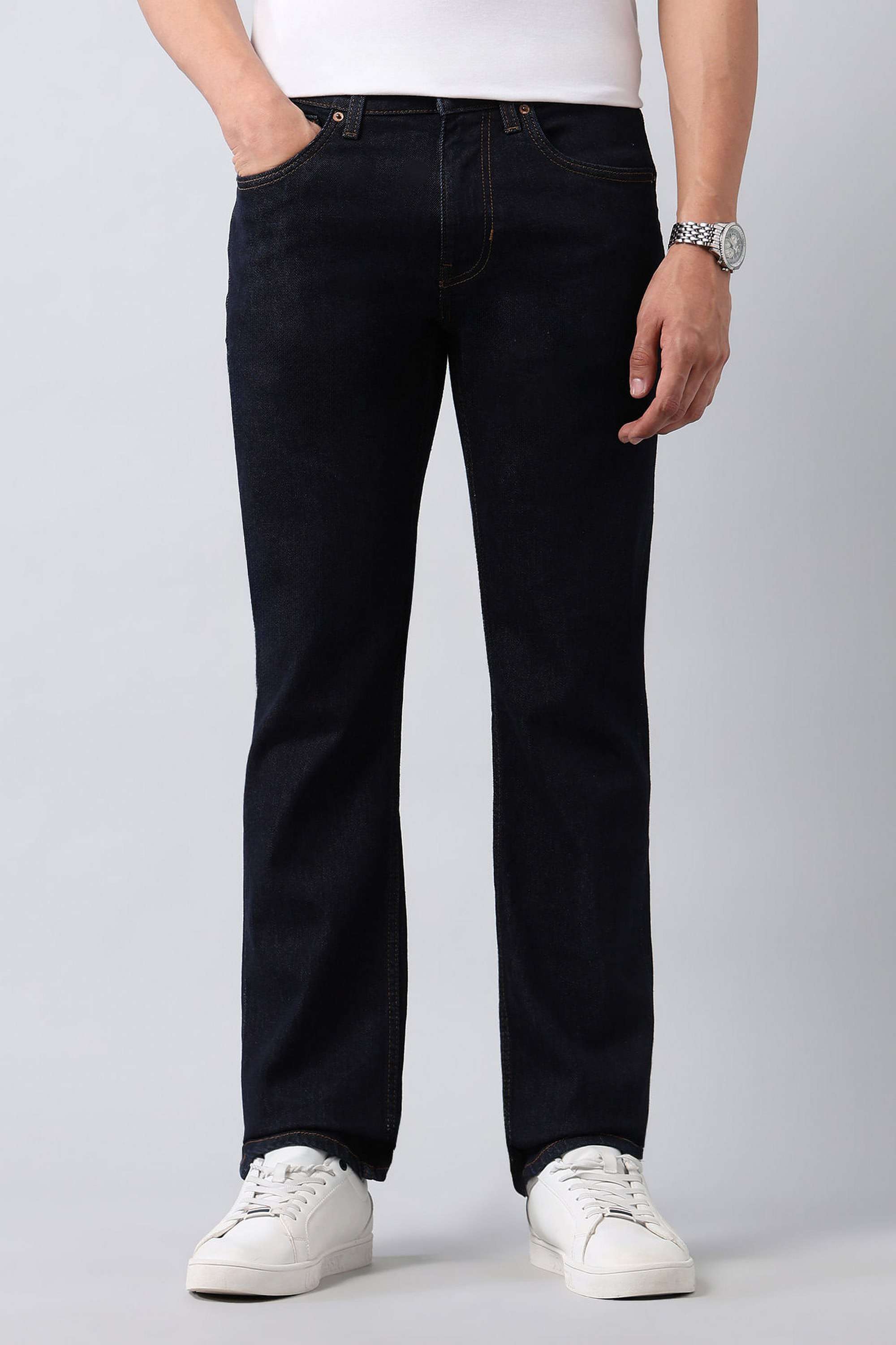 Dark-Wash-Cotton-Straight-Fit-Men-s-Jeans
