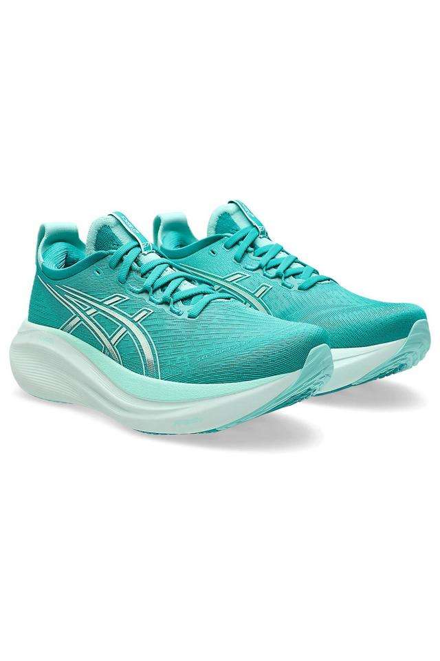 GEL-NIMBUS-27-Synthetic-Fiber-Women-s-Sports-Shoes---Wave-Teal/Illuminate-Mint