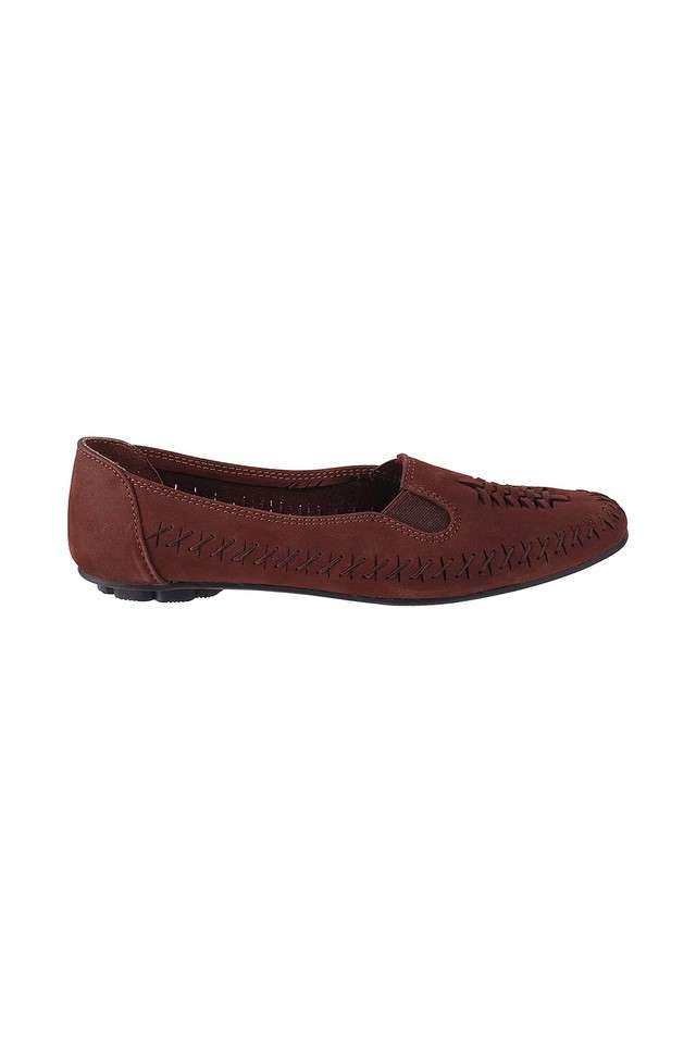 Laser-Cut-Leather-Tie-Up-Womens-Casual-Wear-Ballerinas