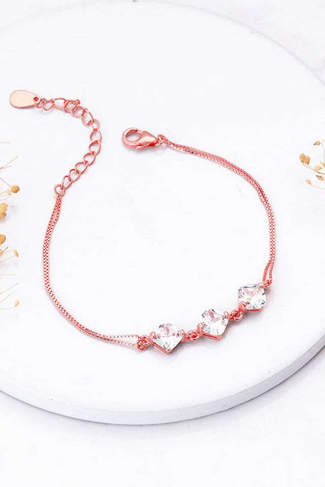 Rose-Gold-Sparkling-Zircon-Bracelet