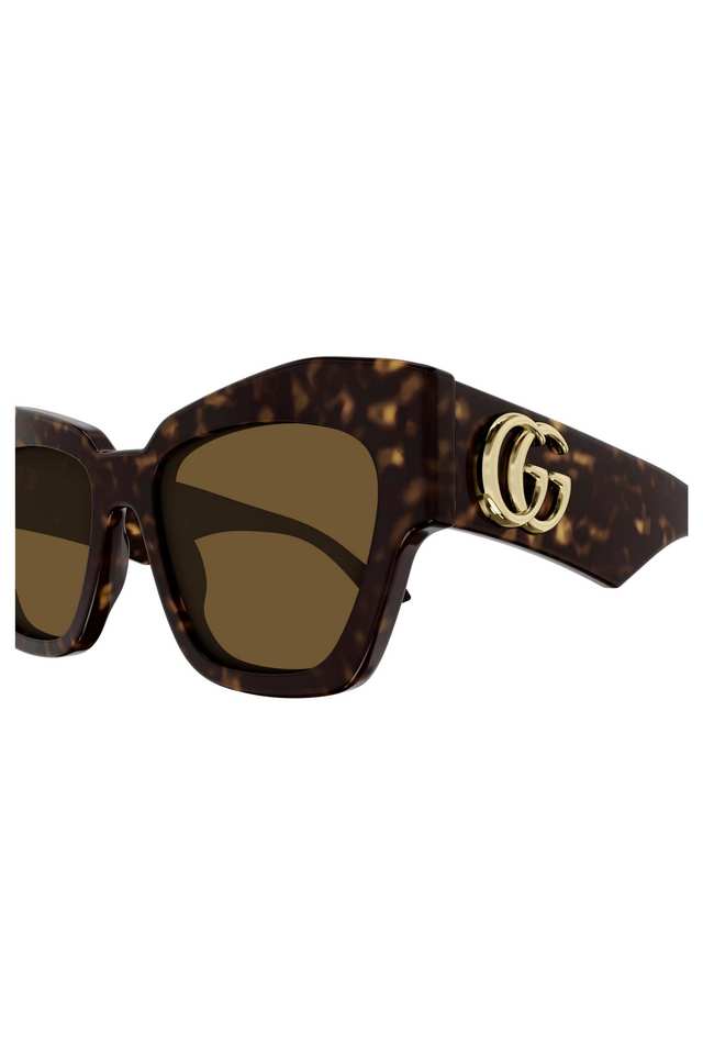 Buy GUCCI NoColour Women Full Rim Non-Polarized Cat Eye Sunglasses