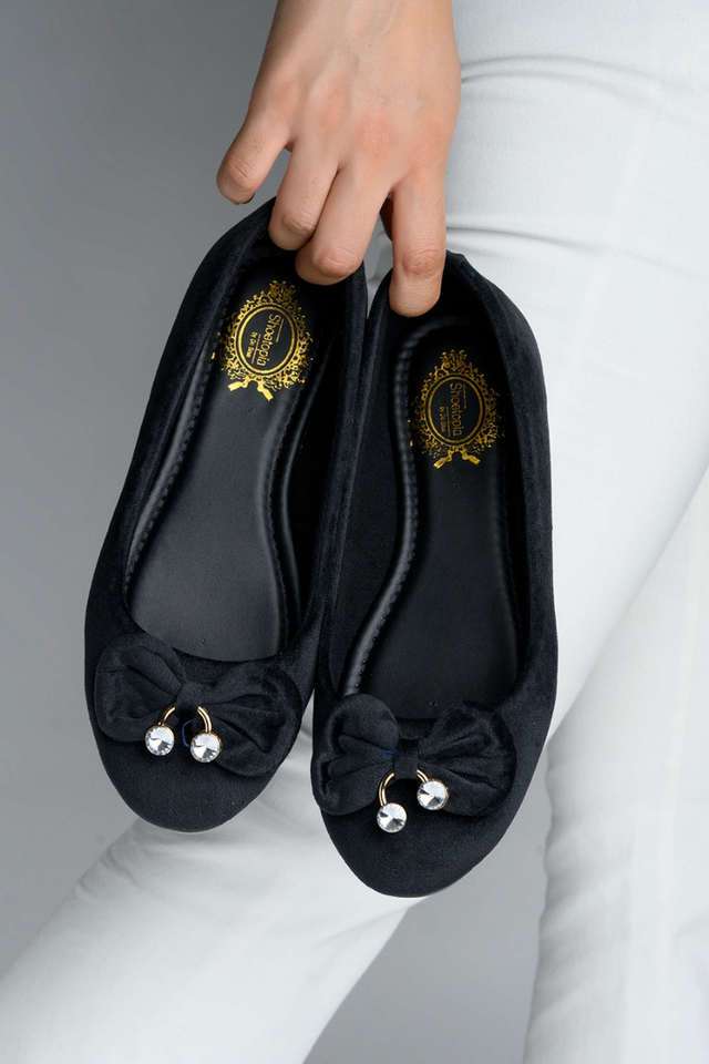 Buy Shoetopia blue Suede Slipon Girls Casual Ballerinas Shoppers