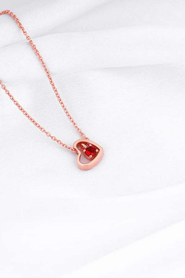 Rose-Gold-Whole-Heart-In-Red-Necklace