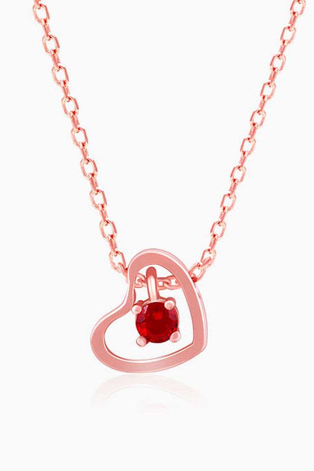 Rose-Gold-Whole-Heart-In-Red-Necklace