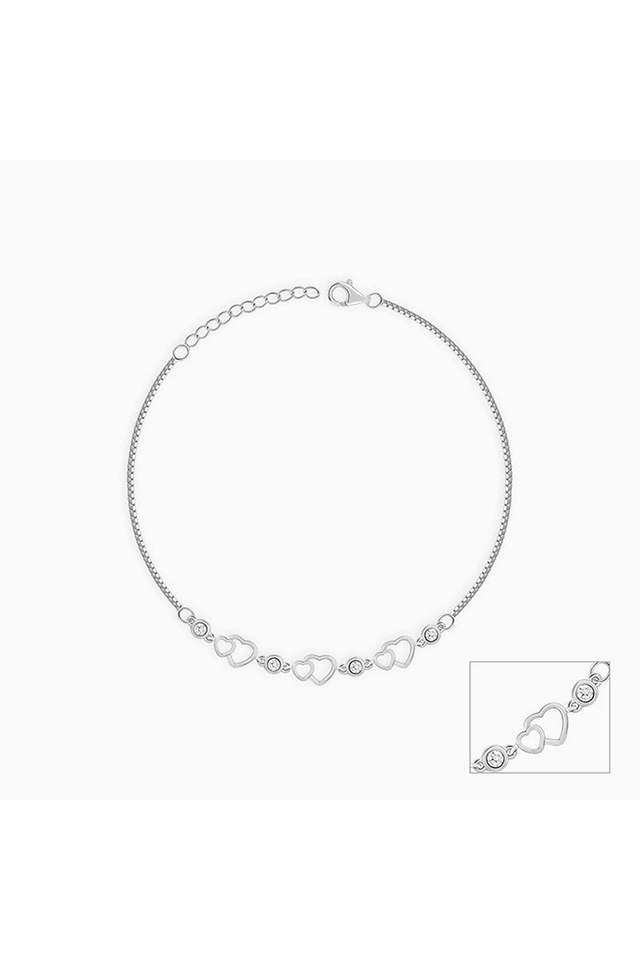 Silver-Heart-Anklet