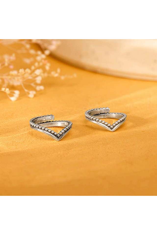 Oxidised-Silver-Wishbone-Toe-Rings