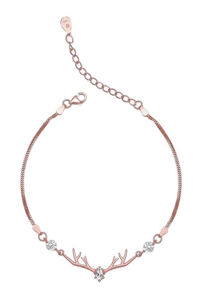 Sterling-Silver-Stylishcubic-Zirconia-Womens-Western-Bracelet