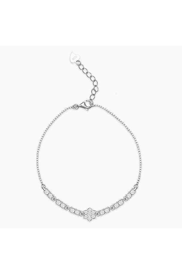 Valentines-Silver-Women-s-Spring-Ring-Clasp-Bracelet