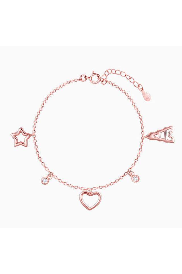 Womens-Rose-Gold-And-Sterling-Silver-Western-Bracelet