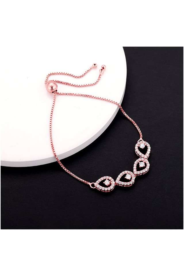 Stylish-Zircon-Spring-Ring-Clasp-Western-Womens-Bracelet