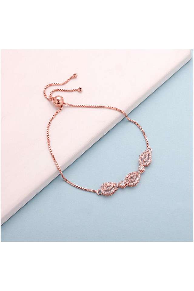 Stylish-Zircon-Spring-Ring-Clasp-Western-Womens-Bracelet