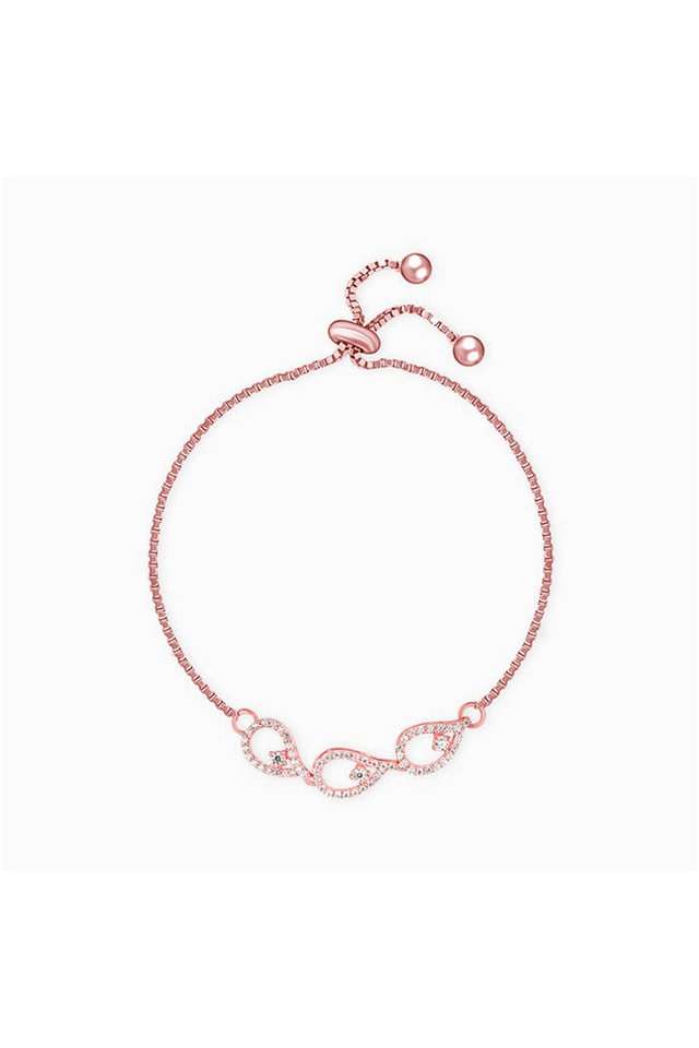 Stylish-Zircon-Spring-Ring-Clasp-Western-Womens-Bracelet