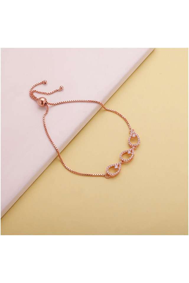 Stylish-Zircon-Spring-Ring-Clasp-Western-Womens-Bracelet