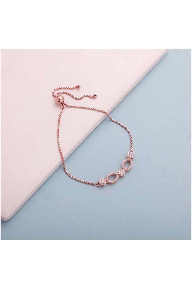 Stylish-Zircon-Spring-Ring-Clasp-Western-Womens-Bracelet
