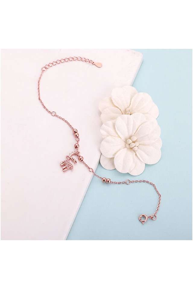 Stylish-Zircon-Spring-Ring-Clasp-Western-Womens-Bracelet