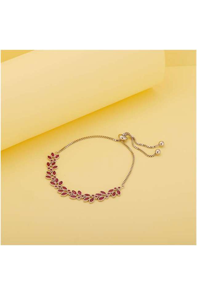Stylish-Zircon-Spring-Ring-Clasp-Western-Womens-Bracelet