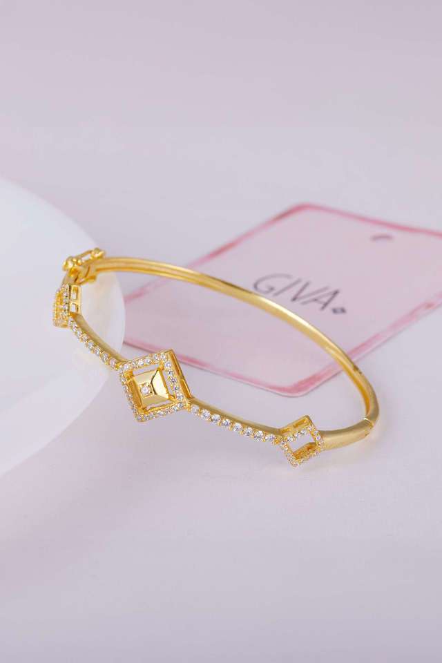 Golden-Square-Prism-Signature-Bracelet