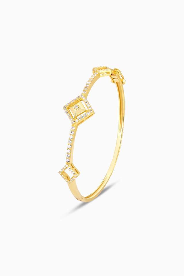 Golden-Square-Prism-Signature-Bracelet