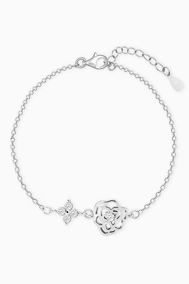 Silver-Enchanted-Flower-Bracelet
