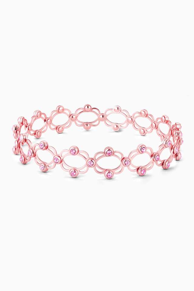 Rose-Gold-Supple-Bracelet-with-Royal-Pink-Stones